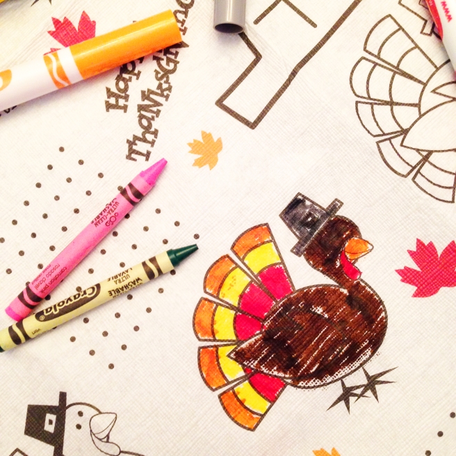 coloring at thanksgiving