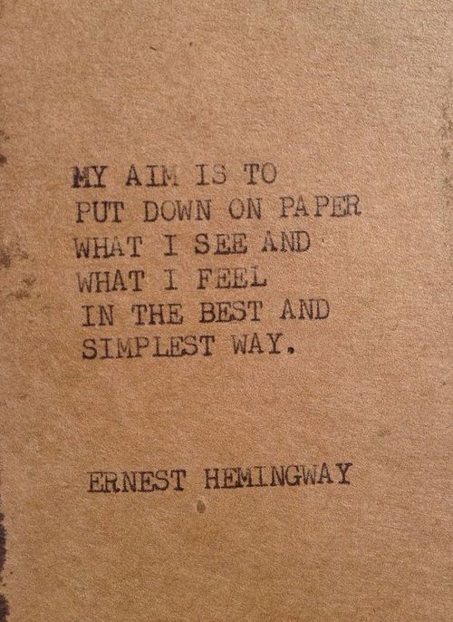 Hemingway Quote